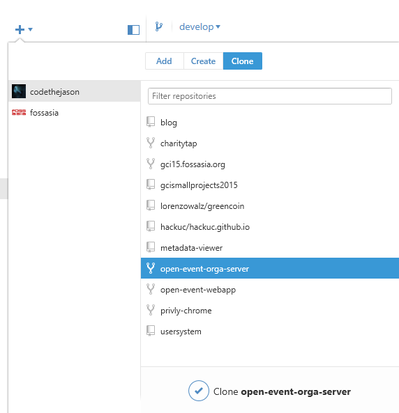 clone repository